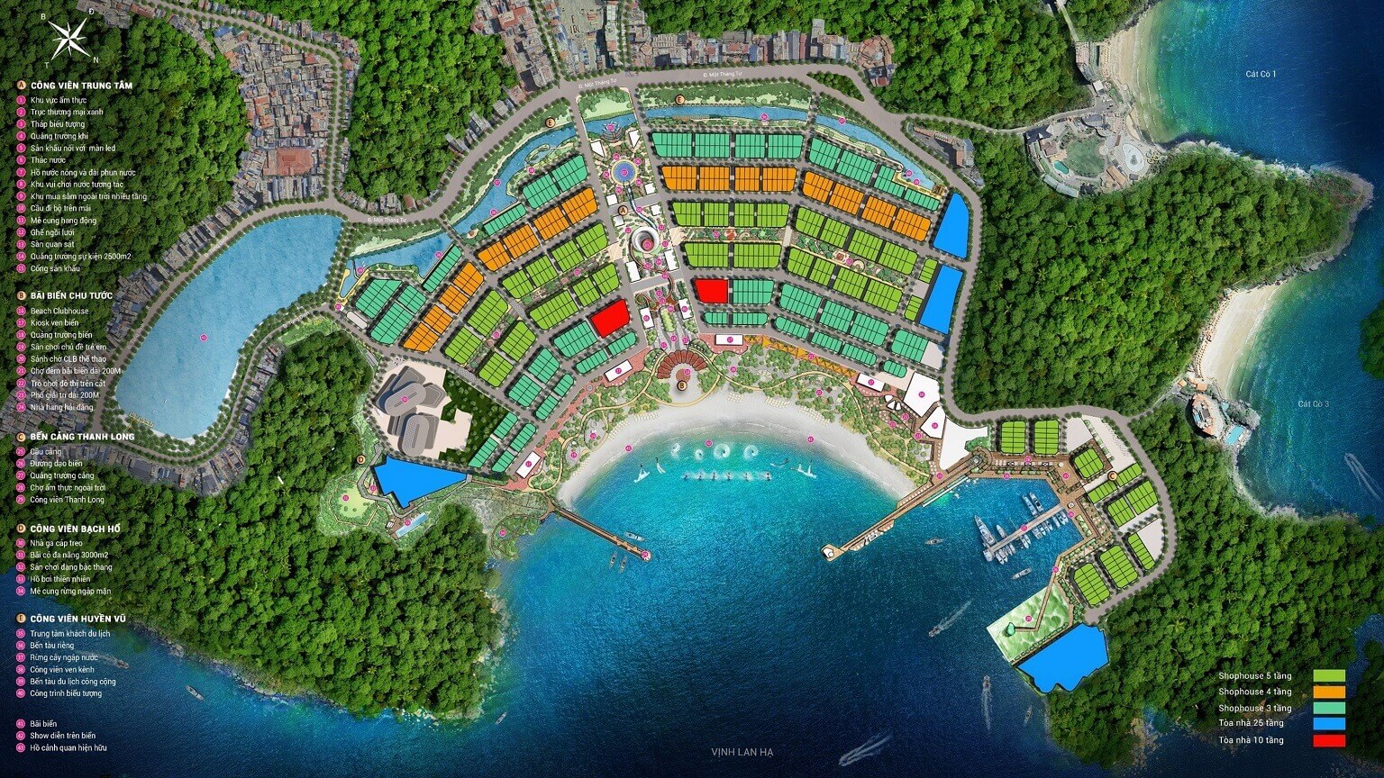 mặt bằng dự án catbarina bay cát bà hải phòng