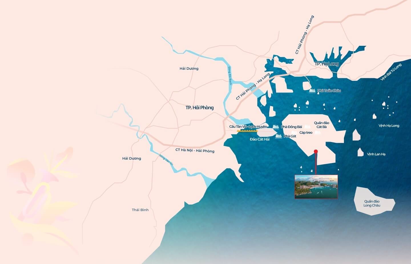 vị trí dự án catbarina bay cát bà hải phòng